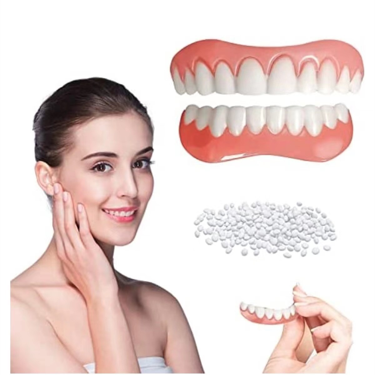 Denture Modification suit Beautiful Teeth Denture Modification Teeth Beauty Set Enhance Smile Beauty and Comfortable Denture Set