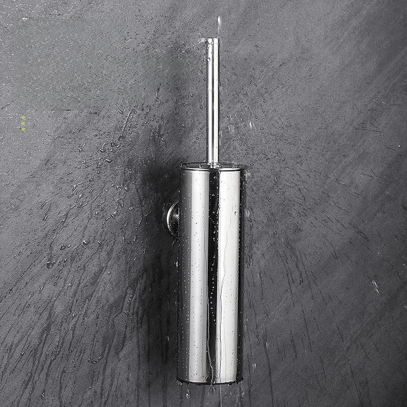 304 Stainless Steel Toilet Brush Bathroom Toilet Wall Mounted Odor-proof Toilet Black Cleaning Brush Toilet Toilet Toilet Brush Holder