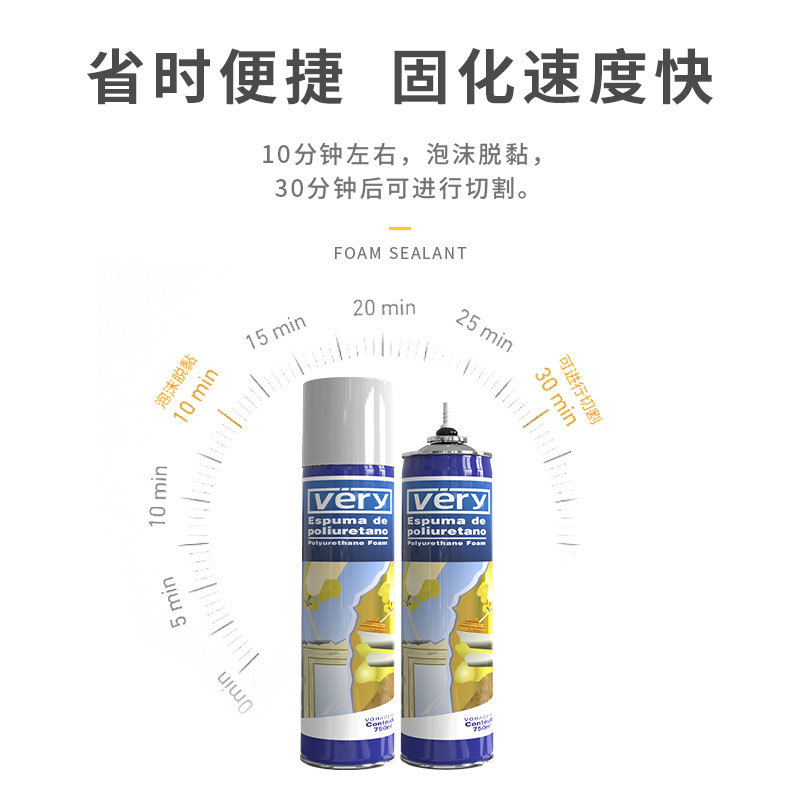 Wholesale Polyurethane Foam Caulking Agent Construction Doors and Windows Caulking Agent Expansion Foaming Agent Sound Insulation Glue Wholesale