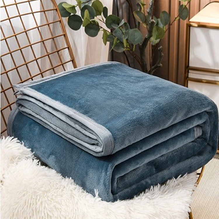 Blanket Foreign Trade Coral Fleece Flannel Opening Gift Pure Color Blanket Children's Blanket Pet Blanket Factory Wholesale