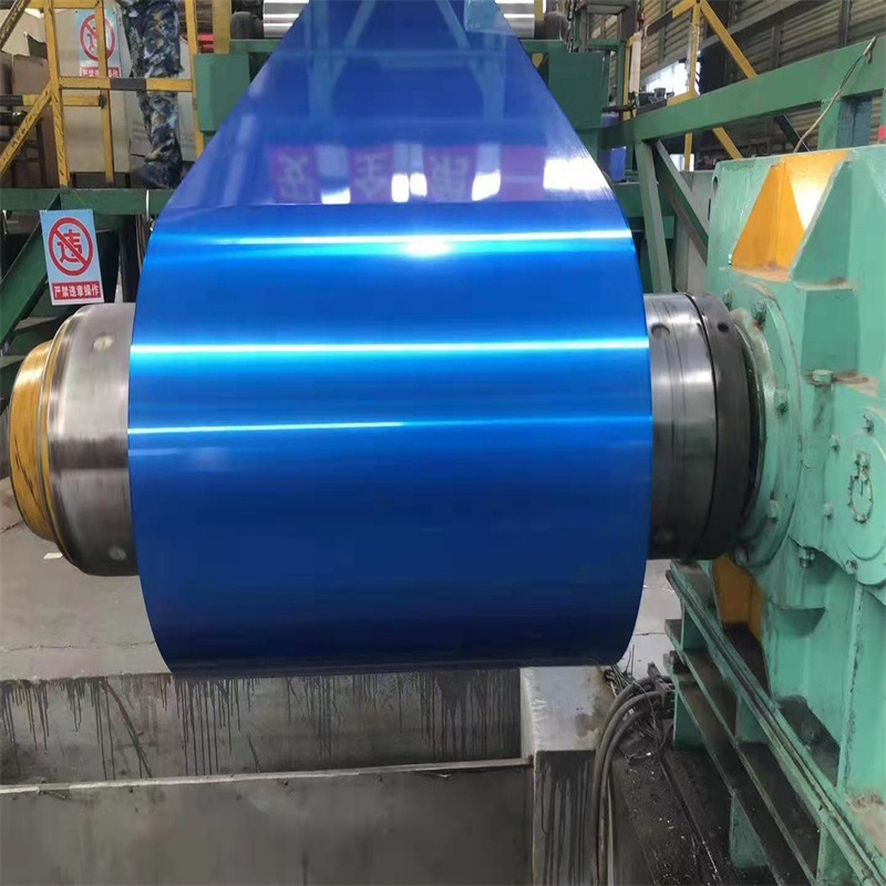 Blue Color Coated Aluminum Roll, Fireproof, Moisture-Proof and Easy to Process, Color Can Be Customized, Wear-Resistant and Corrosion-Resistant, Ready-Made from the Manufacturer
