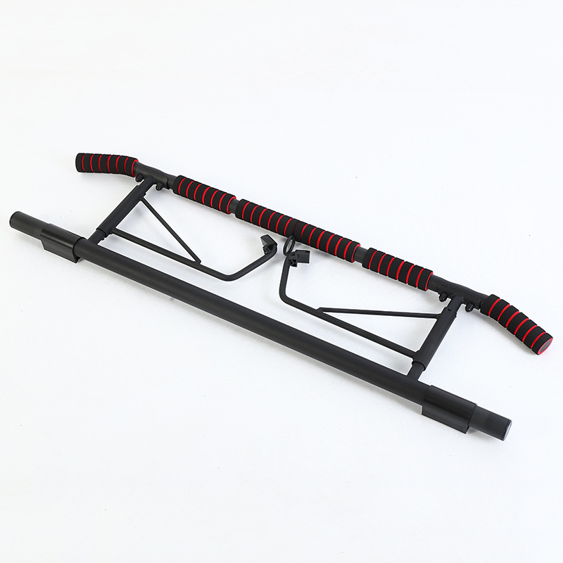Pull-up fitness equipment home indoor nail-free hook-type door single and double rod fitness device foldable