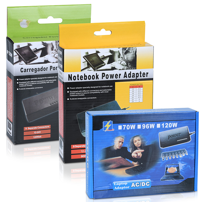 Shenzhen Manufacturer 96W Multifunctional Notebook Power Adapter 12-24V Notebook Power Charger