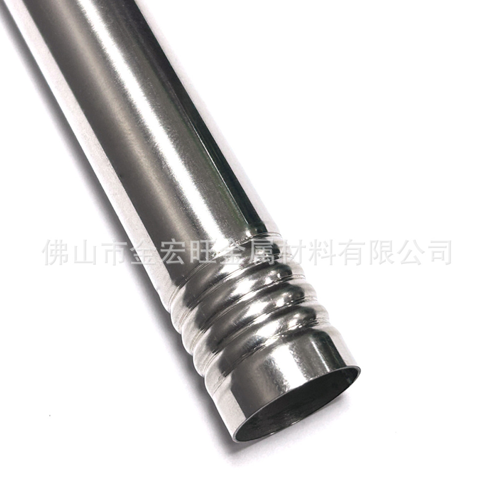 Stainless Steel Pipe 304 Mirror Polished Brushed Stainless Steel Round Tube Thread Processing Reduced Diameter Precision Drawing Stainless Steel Tube According to Drawings
