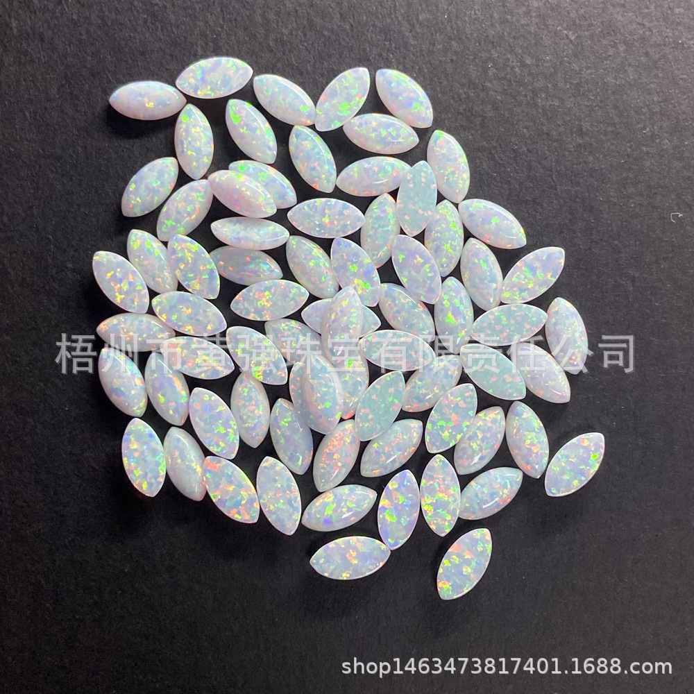 5X10mm марquise плоские нижние простые опалы, синтетический опал, искусственный опал, серебряное кольцо