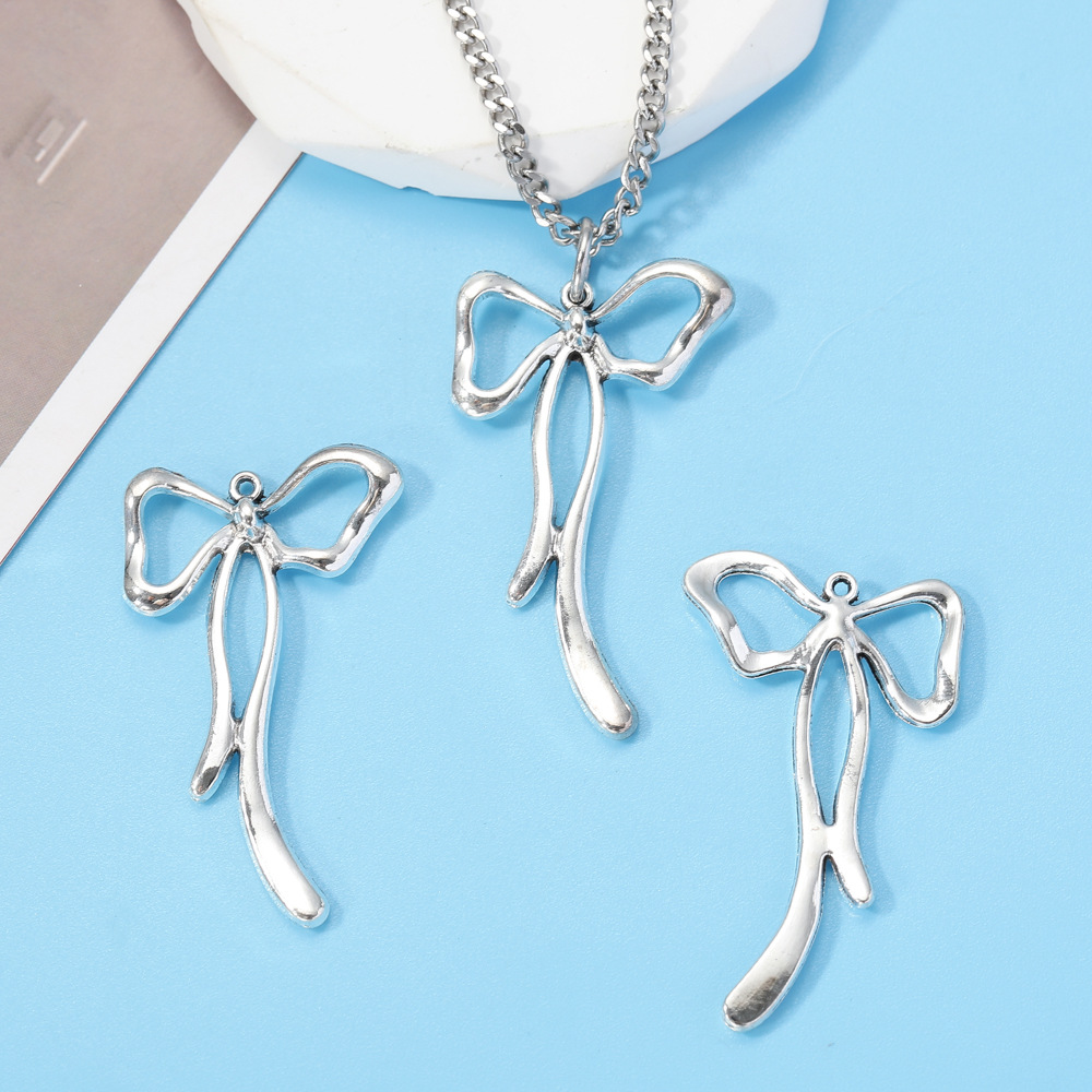 DIY alloy jewelry accessories bow tie pendant pendant necklace bracelet earring accessories material large collection