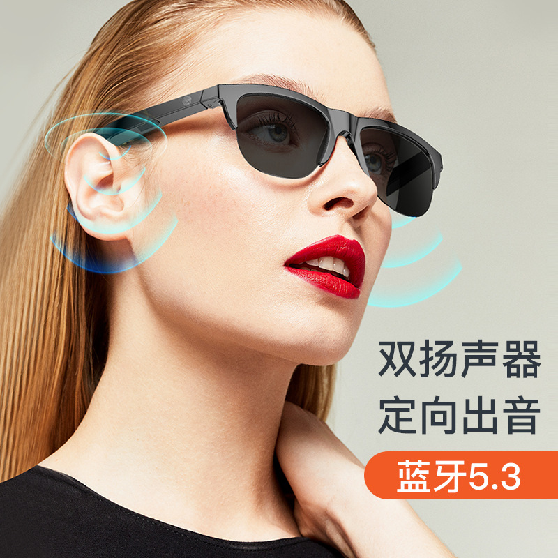 New F06 Cross-Border Smart Bluetooth Glasses Wireless Bluetooth Headset F06 Bluetooth Sun Protection Eye Protection Audio Sunglasses