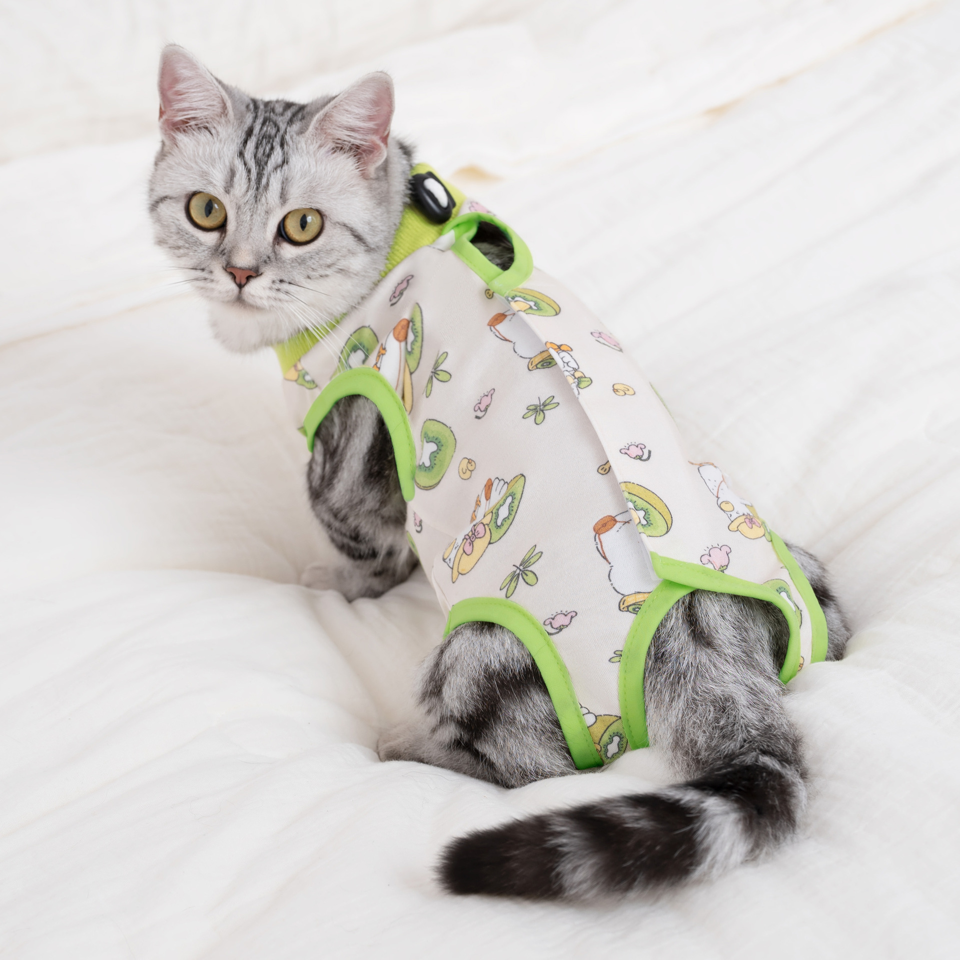 Pet Cat Sterilization Clothing, Female Cat Recovery Clothing after Weaning, Anti-Licking, Anti-Biting, Anti-Shedding, Anti-Shedding Cotton Breathable Clothing