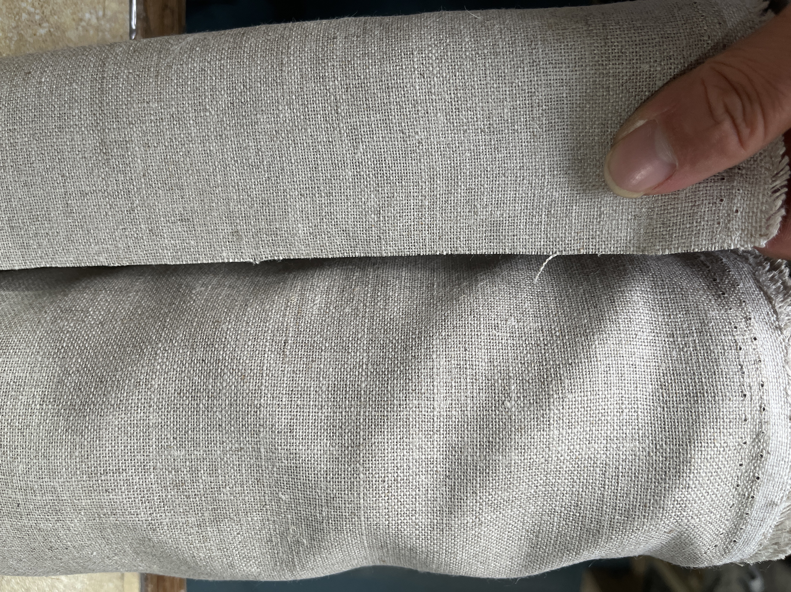 Pure Rain Dew Linen Canvas Raw Cloth Pure Linen Nude Cloth Ultra-Realistic Base Cloth Backing Cloth Graduation Exhibition Artist Creation