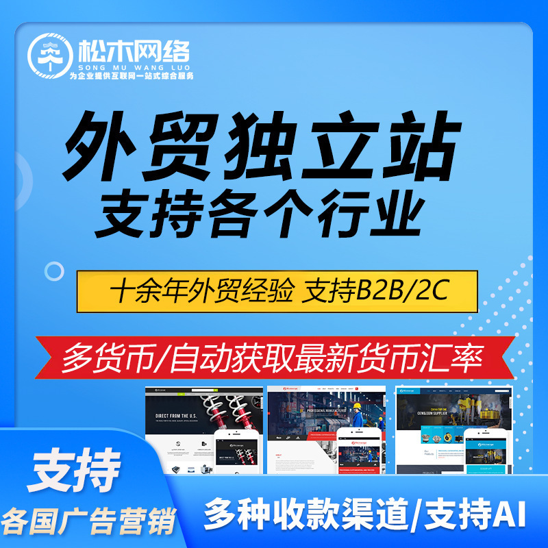 Cross-Border Intelligent Website Building, Cross-Border Independent Website, International Independent Website, Supports 128 Languages, Professional Multi-Language