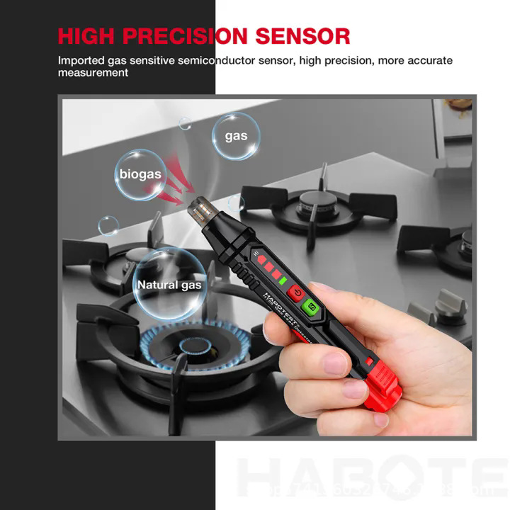 HABOTEST HT59 combustible gas detector gas methane liquefied gas leak alarm easy to carry