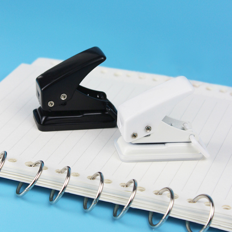 Hole punch mini single hole ring hole punch binder small portable diy hand account loose-leaf bookbinding stationery