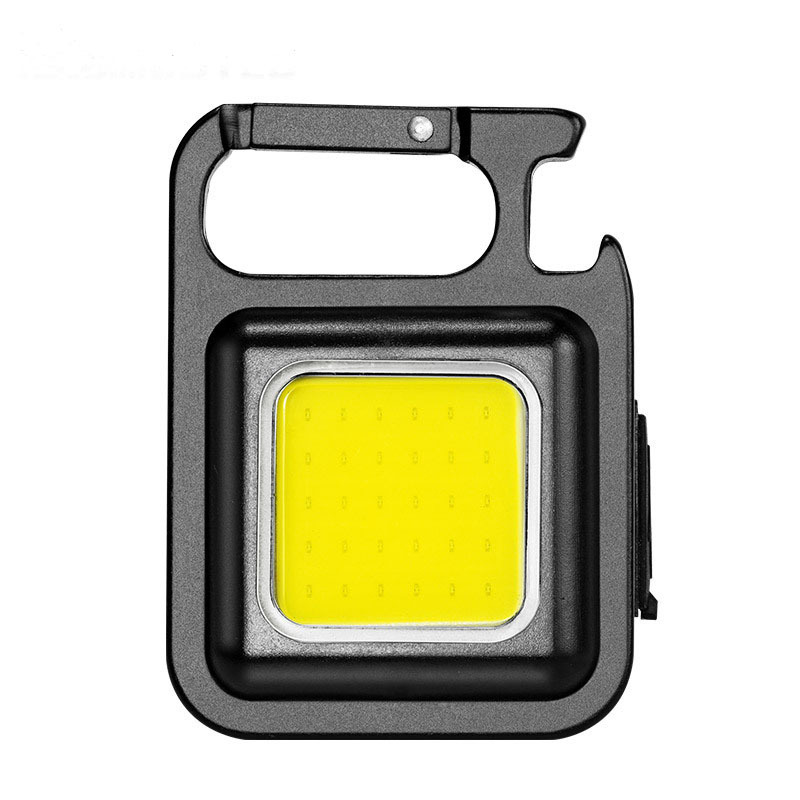 Cross-Border Amazon Bracket Cob Work Light Outdoor Strong Light Flashlight Mini Multi-Function Emergency Keychain Light