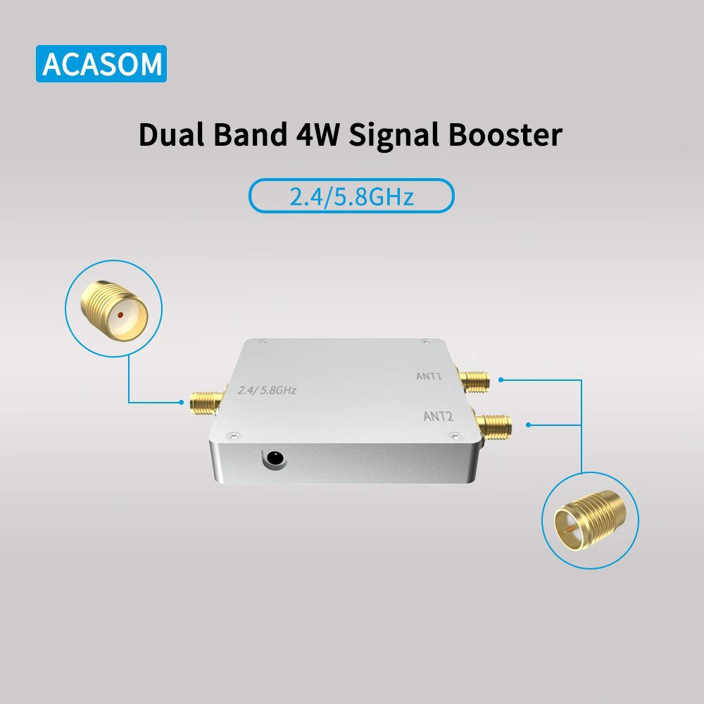 2.4Ghz/5.8Ghz Two-Way Signal Amplifier Module Single in and Double Out Signal Booster in Stock