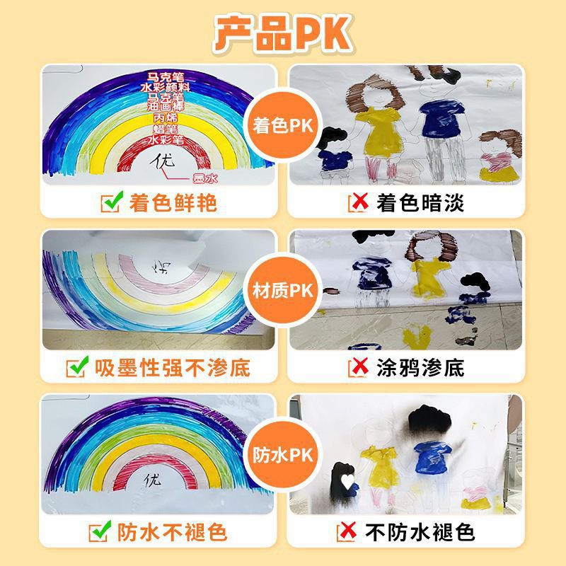 Детская патриотическая тема национального дня длинный свиток холст пустой холст