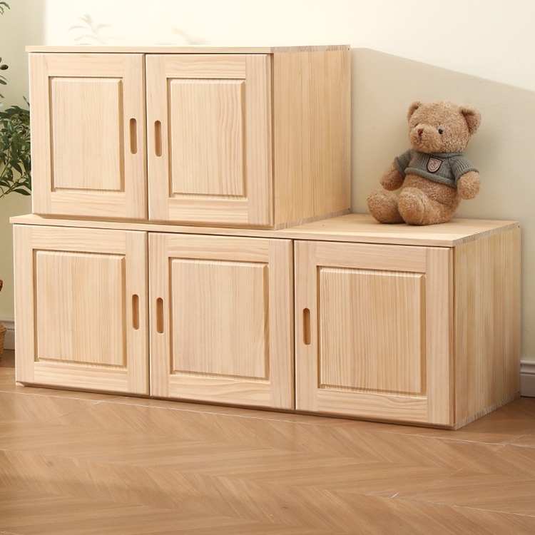 Комплект шкафа из массива дерева с верхним шкафом, экологически чистая сосна, простой шкаф для спальни большой вместимости с 2 или 3 дверями