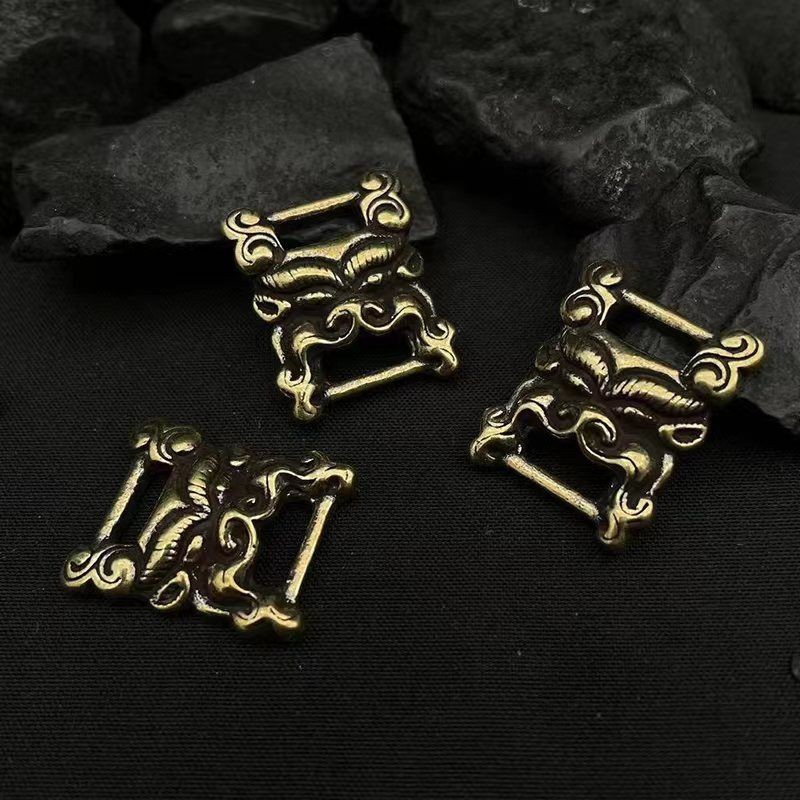 Ретро латунная пряжка для сутры базара Тибета