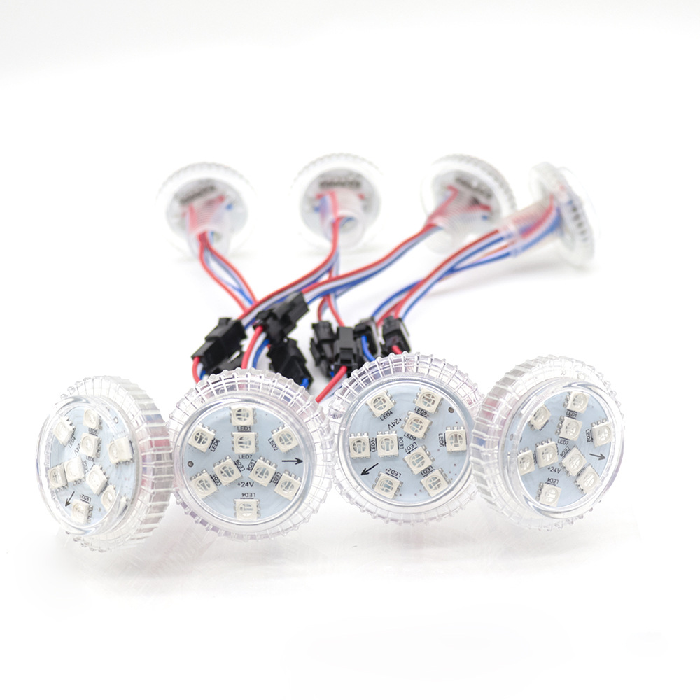 Led Amusement Point Light Mushroom Lamp 35mm 9-Light Colorful Rgbic Programmable Ferris Wheel Amusement Park Marquee Light