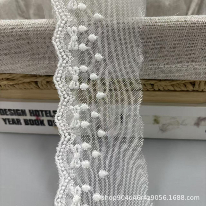 Widened Lace Accessories Soft Elastic Skirt Decorative Lace Clothing Accessories Accessories DIY Bow