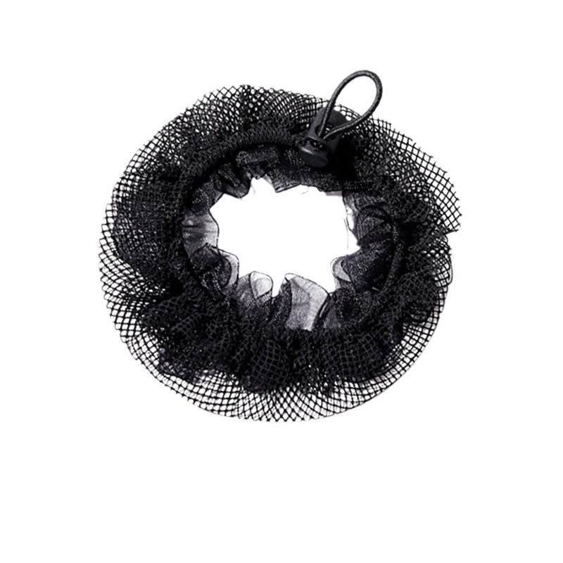 Black Simple Invisible Hair Net Women's Very Fine Hair Net Bag Nurse Children's Dance Hair High Elastic Hair Net Bag
