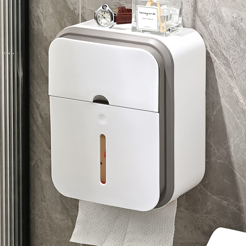 Коробка для туалетной бумаги водонепроницаемая настенная без сверления