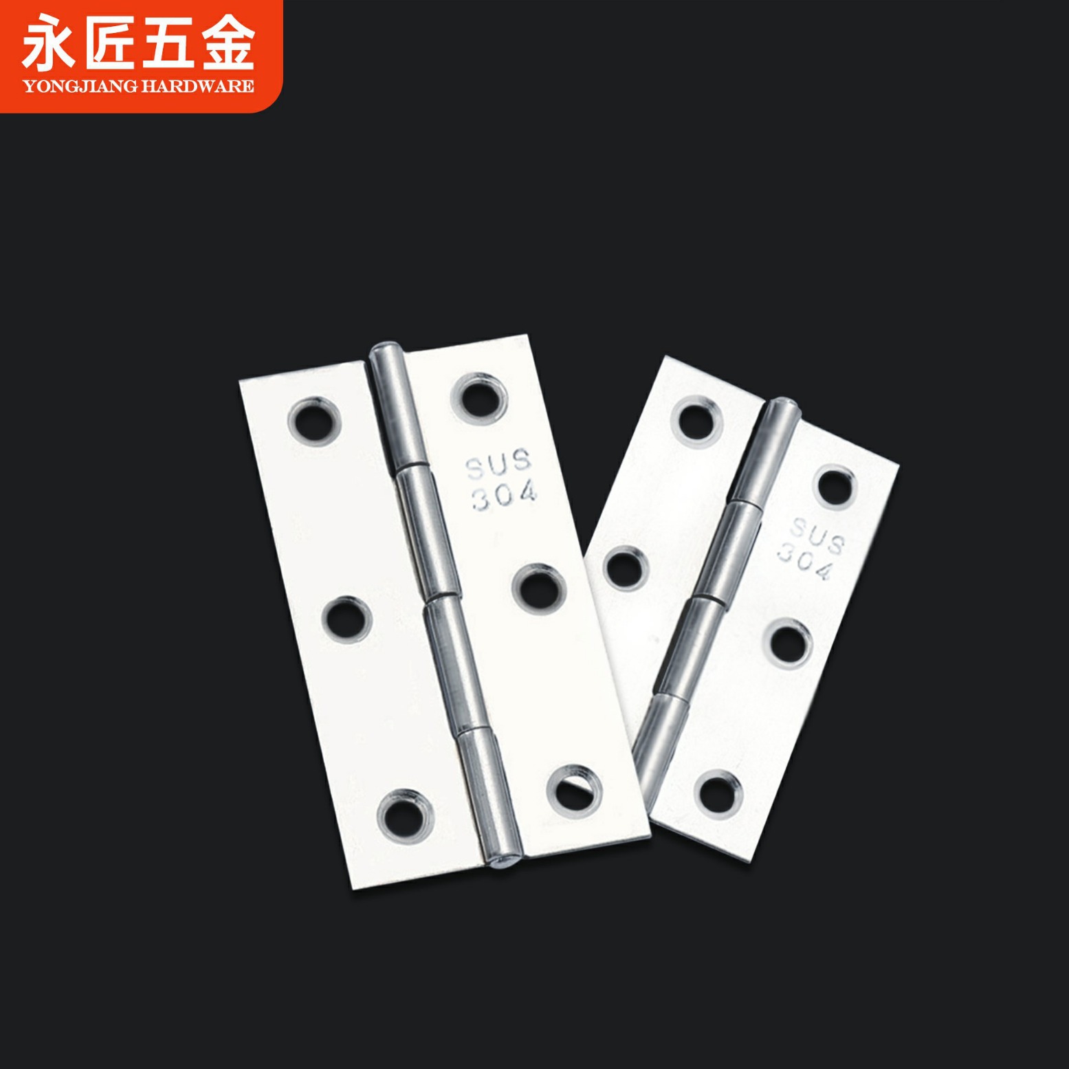 Stainless Steel Flat Opening and Closing Hinge 1 Inch 1.5 Inch 2 Inch 2.5 Inch 3inch 4inch Small Hinge Cabinet Door and Window Hinge Wholesale