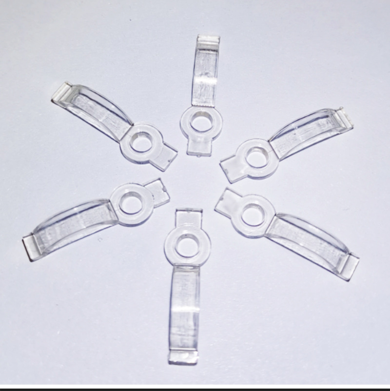 Factory direct LED sleeve light bar buckle 8mm fixed card 10mm silicone soft light bar buckle