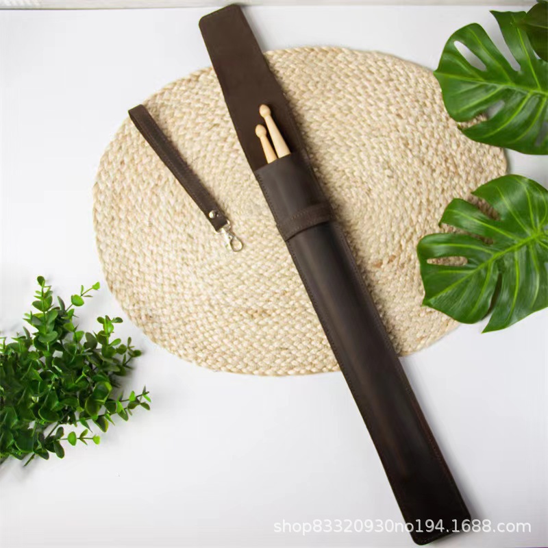 Косметичка из кожи с ретро-барабанной палочкой, простая и портативная, набор палочек для ударных инструментов