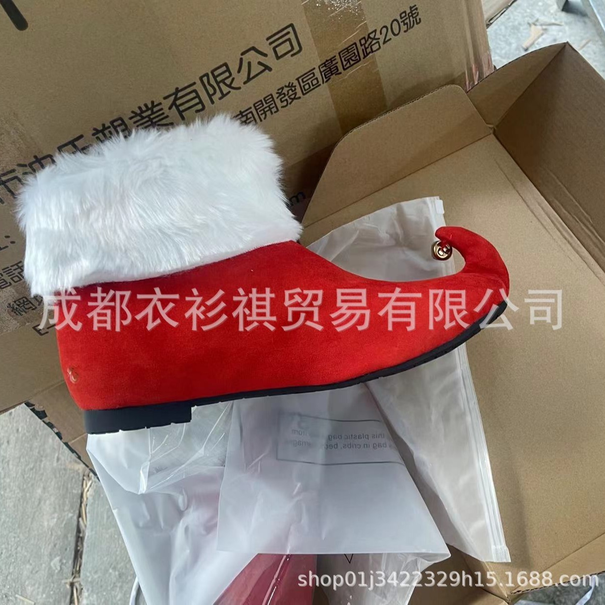 Amazon Independent Station Cross-border Foreign Trade New Monster Christmas Bells Red Shoes Halloween Role-playing Elves