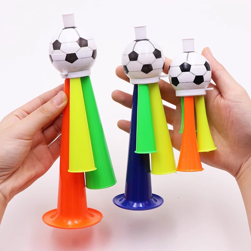 Football trumpet creative small gifts children's toys playing musical instruments games cheer props plastic toys