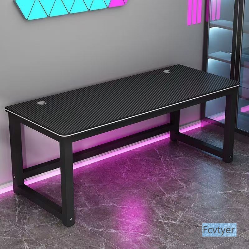 Kailaimei Texture Bedroom Gaming Desk Home Desk Carbon Fiber Coffee Table Net Gaming Desk Game Simple Computer