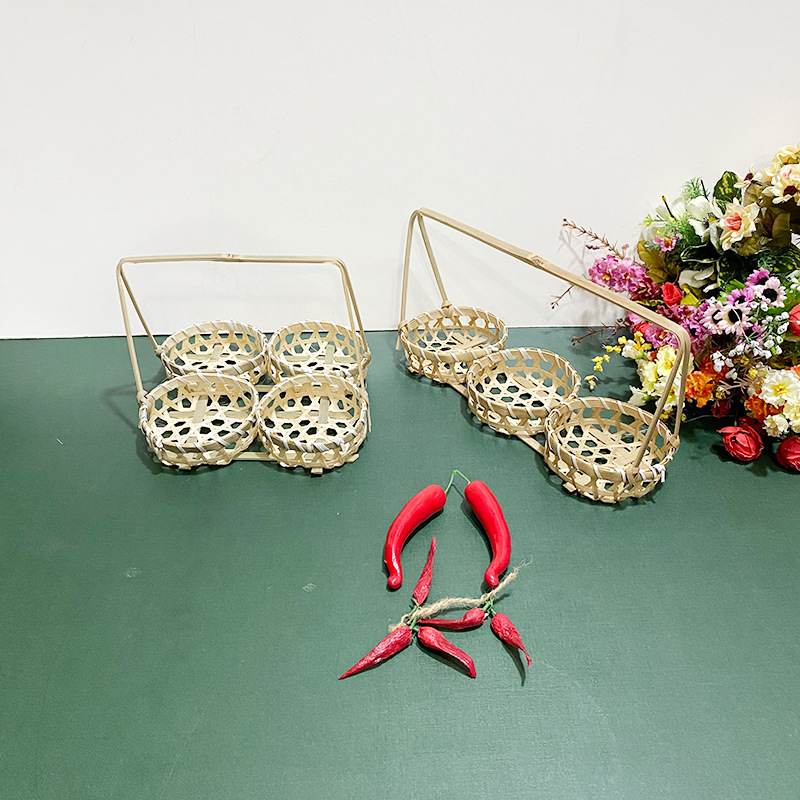 Handmade Bamboo Fruit Basket, Bamboo Dustpan, Snack Pastry Bamboo Basket, Small Bamboo Basket, Strawberry Picking Basket, Small Basket