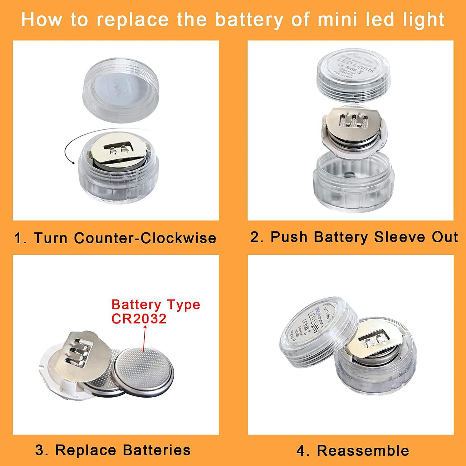 Small knob fish tank lamp diving lamp LED3 lamp 5050 infrared 24 key remote control seven vase lamp floating landscape lamp