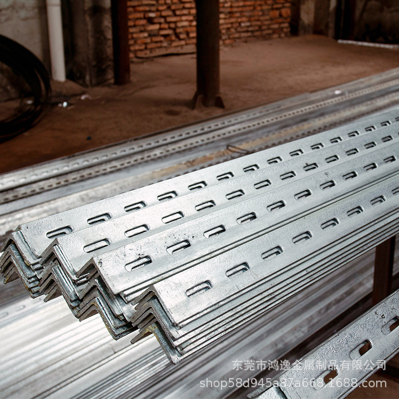 Manufacturer No. 3 4 # 5 # Universal Q235B Hot-Dip Galvanized Perforated Angle Steel, Unequal-Sided Angle Steel, I-Shaped Steel.