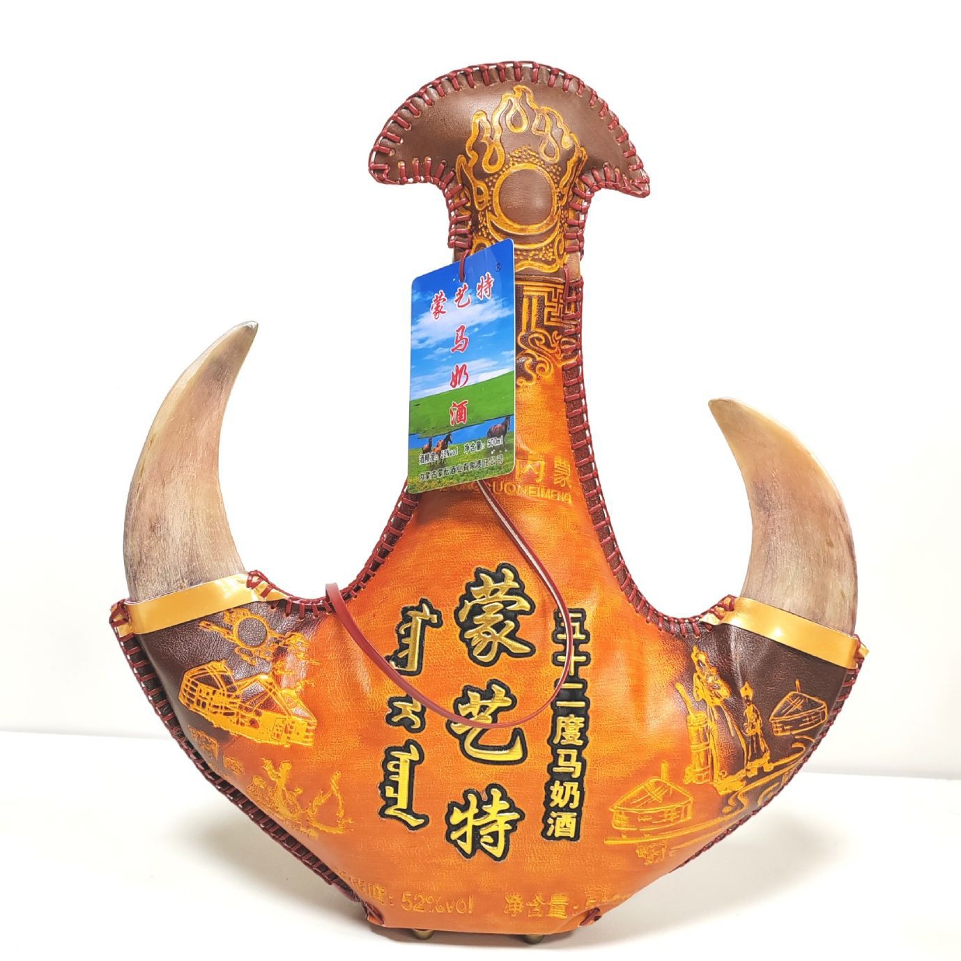 Молочное вино Менгйт 52 градуса 500 мл * 1 бутылка Молочное вино Внутренней Монголии Дистиллированное Доставка Хух-Хото