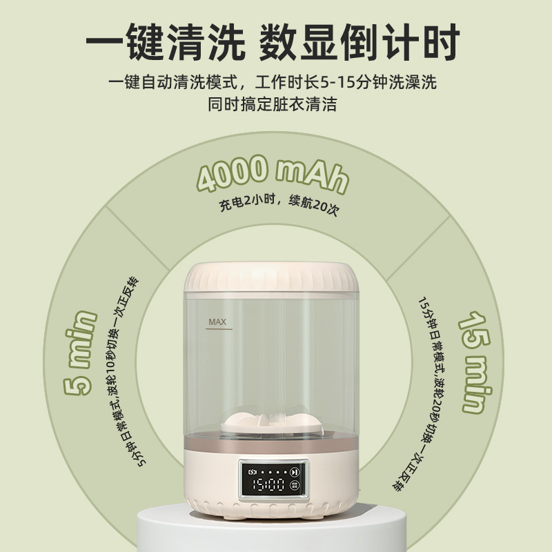 New Household Laundry Cup Student Dormitory Underwear Socks Small Intimates Washing Machine Portable Washing Machine