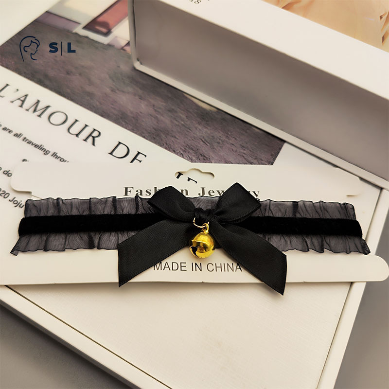 sexy lingerie accessories lace veil bow lace handcuffs binding choker collar female fun sm