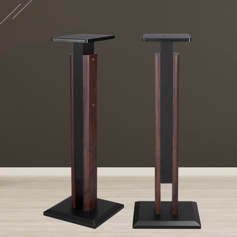 HHZLI Sound Haili Speaker Bracket Surround Audio Rack Floor Shelf Solid Wood Bookcase Foot Stand Wooden HIFI