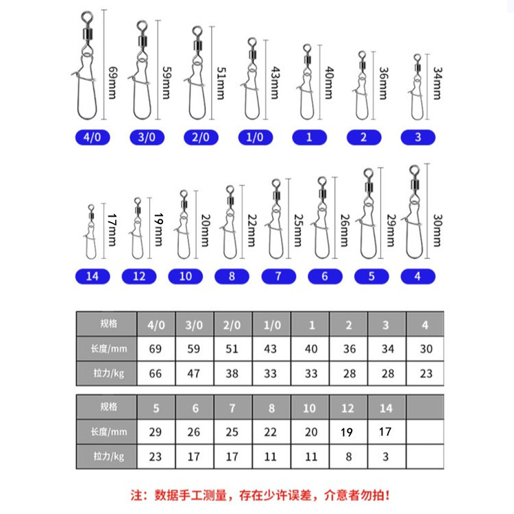 Su Ding fishing American swivel enhanced pin eight-ring 8-ring connector Luya swivel fishing gear accessories manufacturers