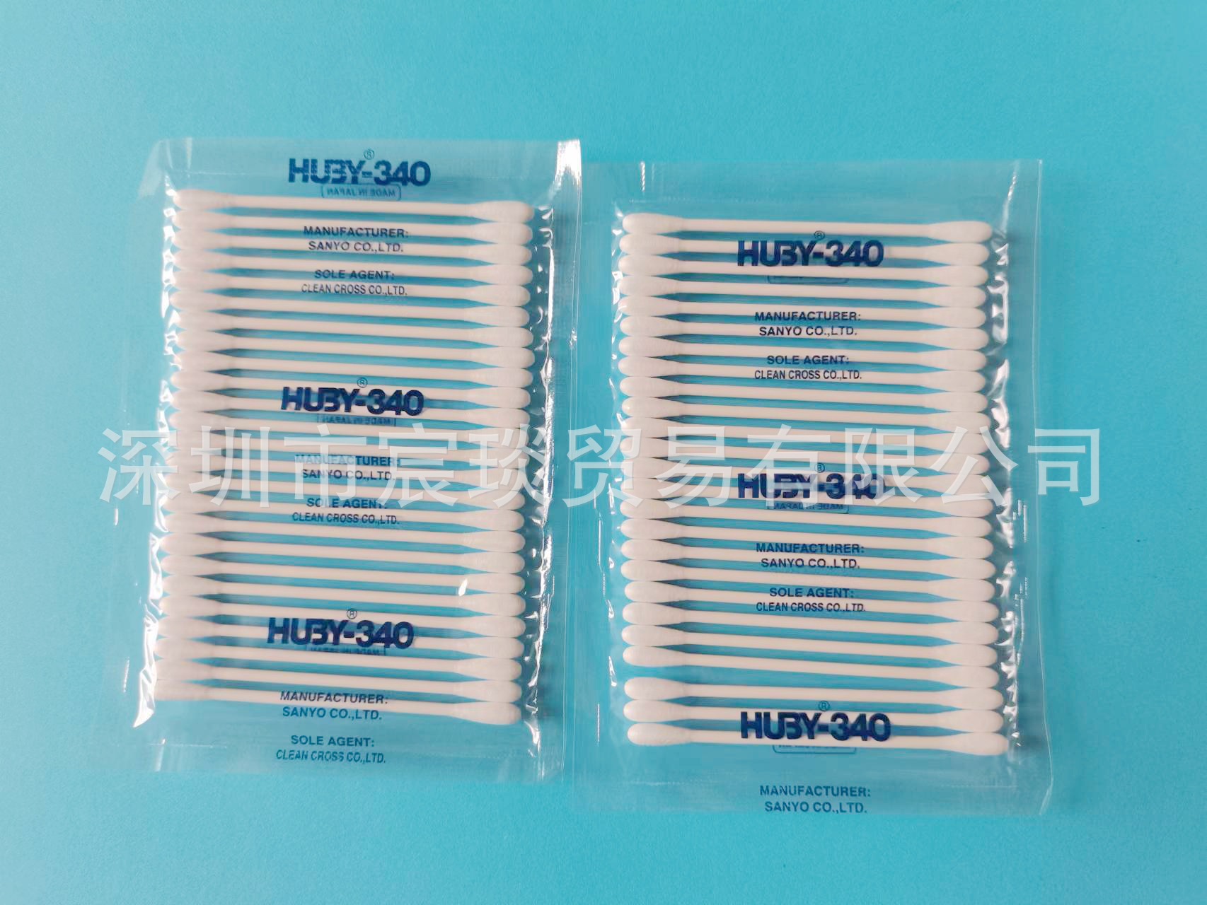 genuine goods Japan Sanyo dust-free cotton swab HUBY-340 purification cotton swab CA-002 industrial clean wiping cotton swab