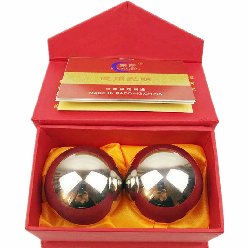 Baoding Iron Ball Solid Steel Ball Fitness Ball Handball Middle-Aged and Elderly Health Ball Player Massage Ball Player Spin Ball Free Shipping