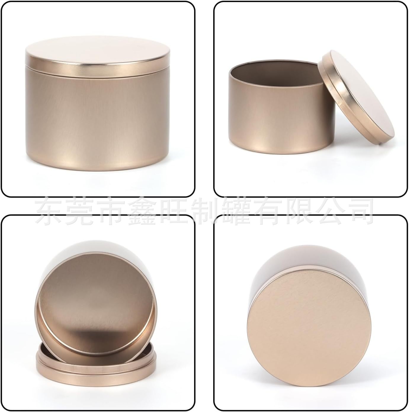 Amazon for 8oz dumb black candle jar 8oz aromatherapy cream tin small tin tea Tin Tin Tin box