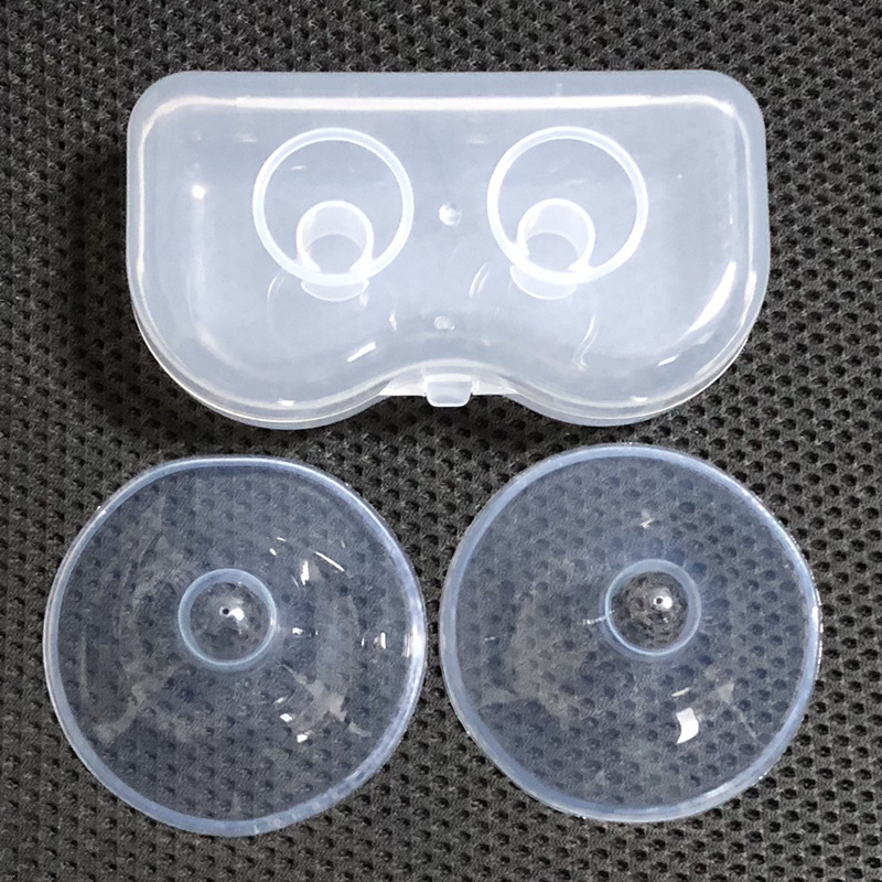 Wholesale full silicone nipple protective cover full round semicircle triangle breast shield nursing breast pad boxed without label
