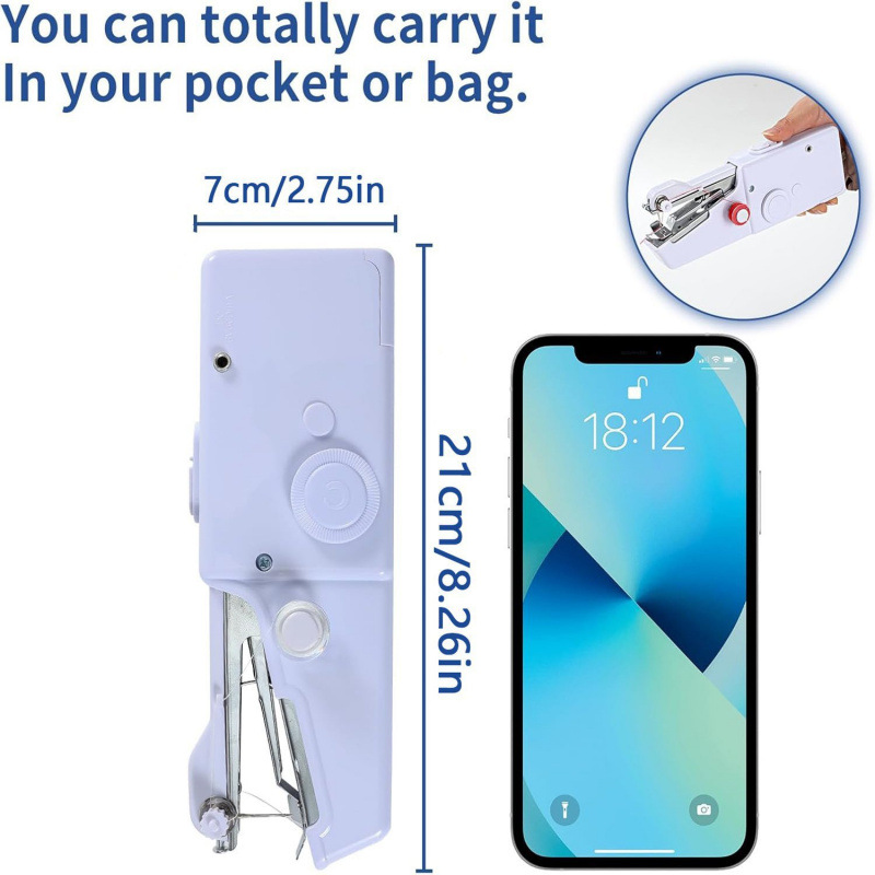 2026 New Cross-Border Dropshipping Portable Handheld Sewing Machine-Usb Powered Sewing Machine