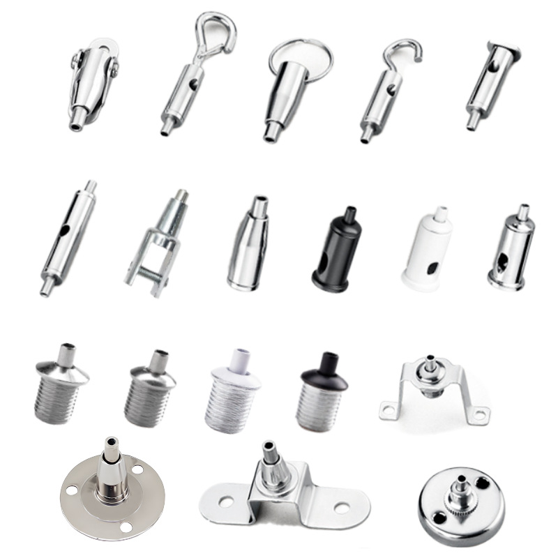 Steel Wire Sling Ball Lock Threader Clothing Display Sling Clothes Drying Tube Sling Lamp Adjustable Round Clamp