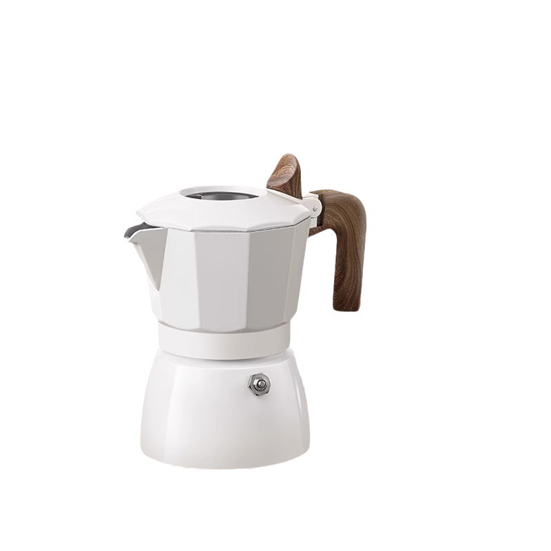 New double valve moka pot Italian extraction coffee pot outdoor coffee moka pot espresso coffee appliance foreign trade