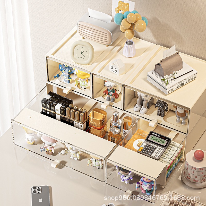 Blind Box Hand-held Display Box Finishing Box Drawer-type Acrylic Transparent Ornaments Desk Storage Desktop Storage Box