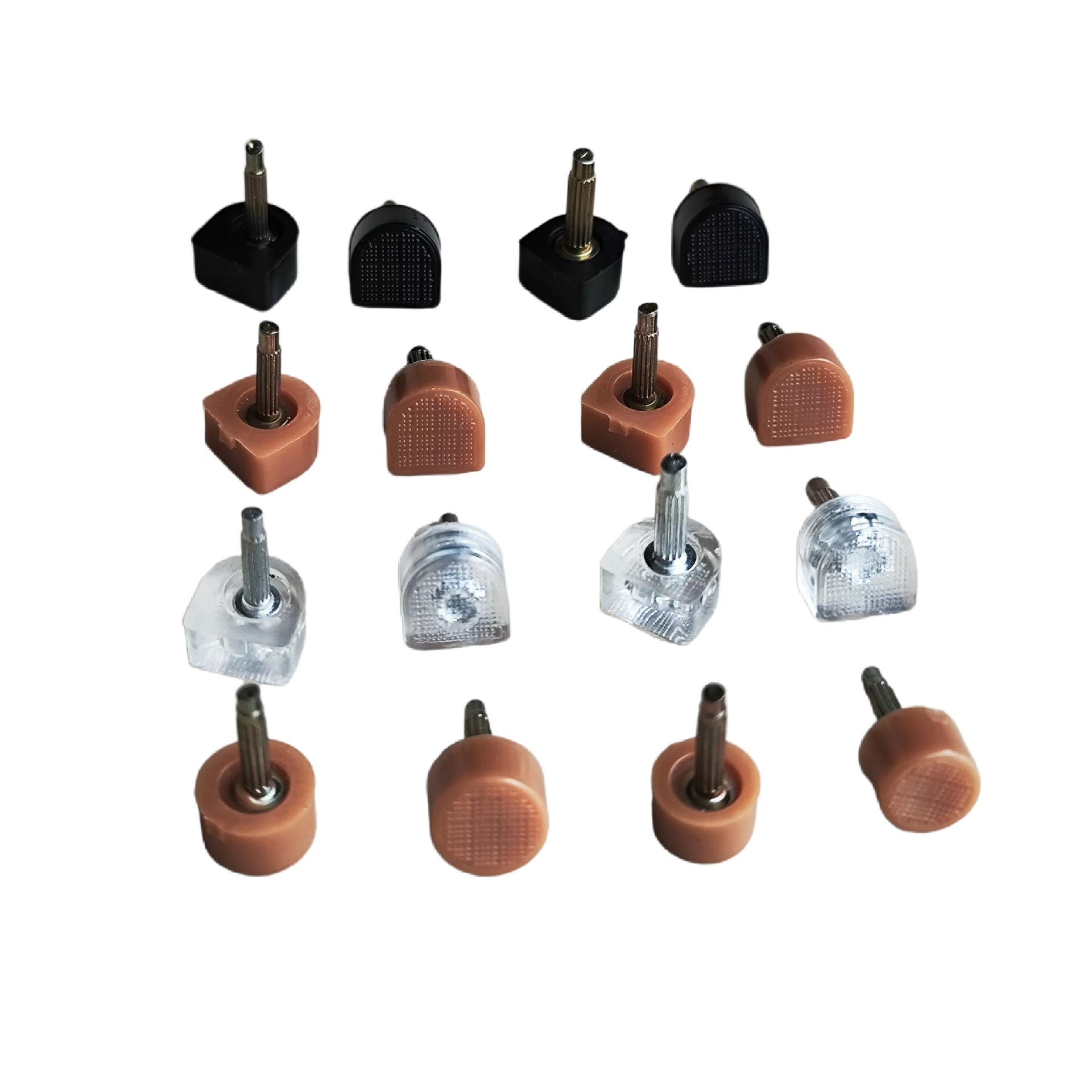 High Heels, Spike Heels, Wear-Resistant Heels, Sky Leather Non-Slip High Heels with Thick Core, Thin Core, Black Apricot Transparent Grids