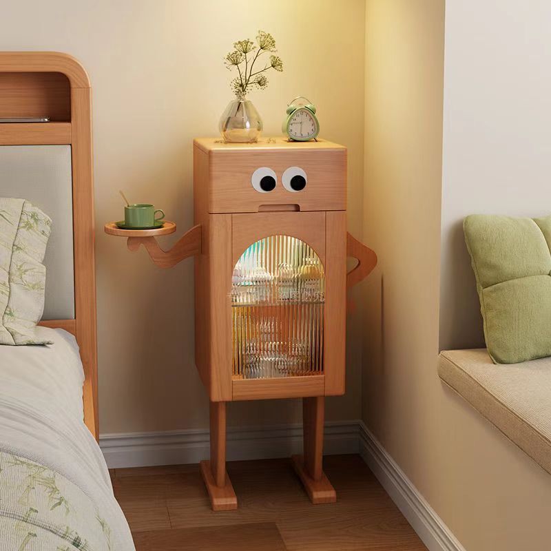 Креативный робот боковой шкаф для гостиной, столик для кофе, боковой шкаф, шкаф для хранения, интернет-знаменитость с подсветкой, не занимает место, шкаф для хранения