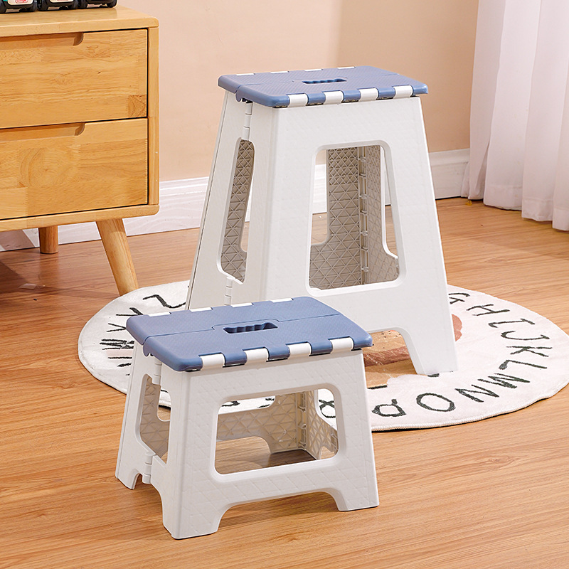Пластиковый складной стул для дома, прочный и долговечный высокий стул, утолщенный маленький низкий стул для детей, портативный рыболовный стул, уличная скамейка